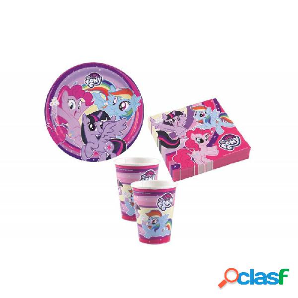 KIT N2 64 PZ COMPLEANNO BAMBINA MY LITTLE PONY