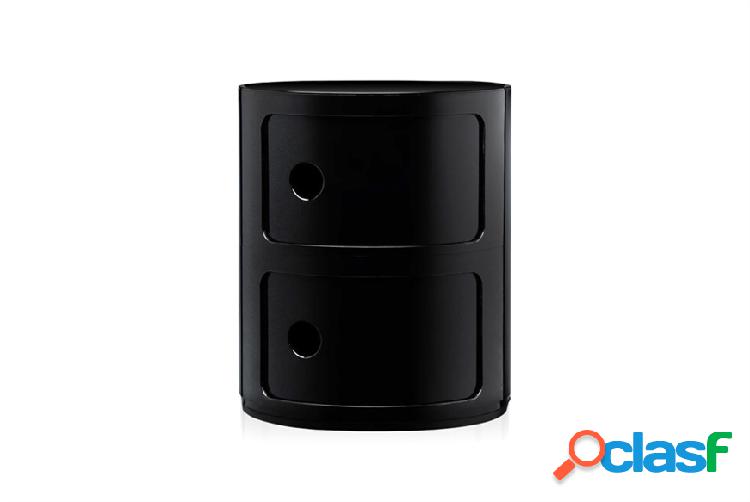 Kartell Cassettiera Componibile nero con due elementi nero