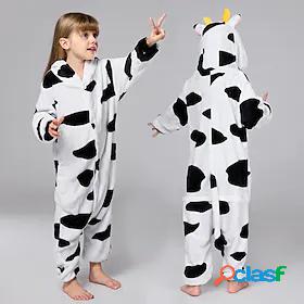 Kigurumi Pajamas Nightwear Camouflage Kid's Animal Milk Cow