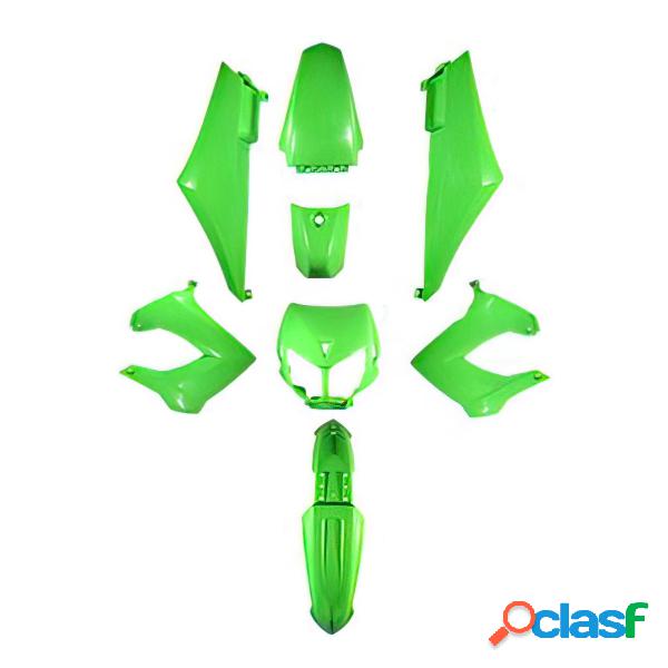 Kit carene 8 pezzi plastiche verde derbi drd x-treme 50