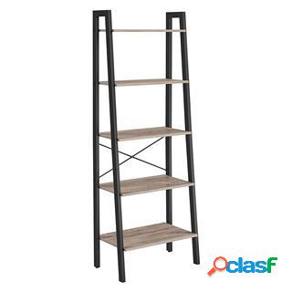 Libreria YUNUS, Stile Industriale, 56x34x172 cm, In Ferro e