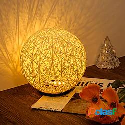 Luce Notturna A Sfera In Rattan Camera Da Letto Soggiorno