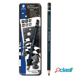 Matita di grafite tipo carboncino Mars Lumograph Black - 4