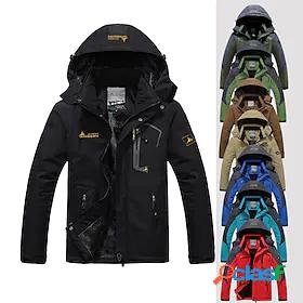 Mens Hoodie Jacket Hiking Jacket Ski Jacket Winter Outdoor