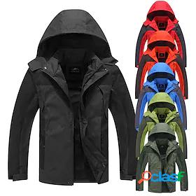 Mens Hoodie Jacket Waterproof Hiking Jacket Rain Jacket