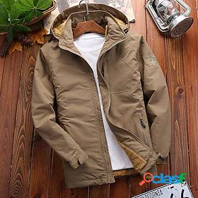 Mens Outdoor Jacket Pocket Casual Street Daily Coat Regular