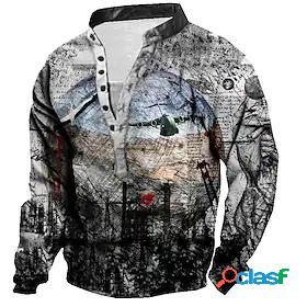 Mens Unisex Graphic Prints Landscape Sweatshirt Pullover