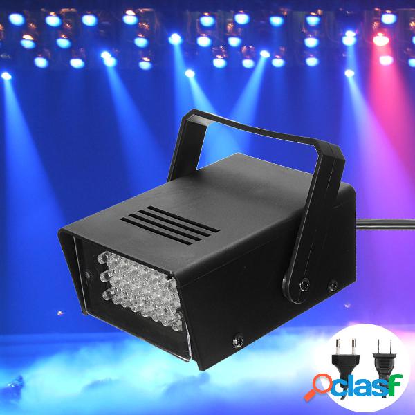 Mini 24LED blu lampeggiante stroboscopico partito luce del