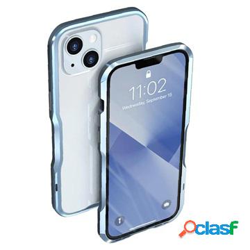 Mini paraurti in metallo Luphie per iPhone 13 - blu