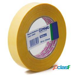 Nastro biadesivo - 50 mt x 25 mm - trasparente - Comet (unit