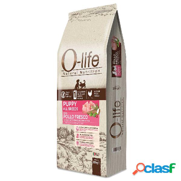 O-Life Dog Puppy All Breeds con Pollo Fresco 10 kg