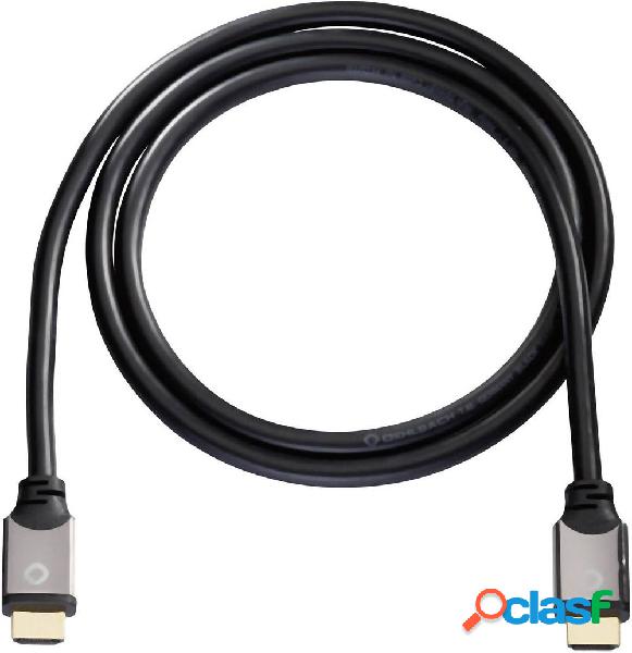 Oehlbach HDMI Cavo Spina HDMI-A, Spina HDMI-A 10.00 m Nero