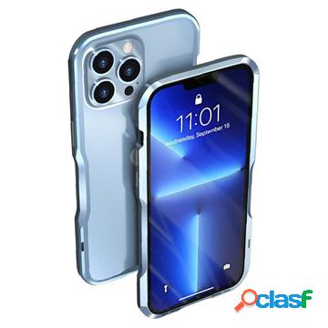Paraurti in metallo Luphie per iPhone 13 Pro - blu