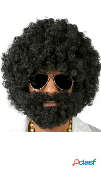 Parrucca e Barba Afro Extra