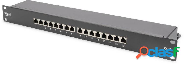 Patchpanel di rete Digitus 16 Porte DIGITUS CAT 6 1 U