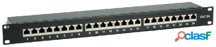 Patchpanel di rete Value 24 Porte 26.99.0360 CAT 6A 1 U