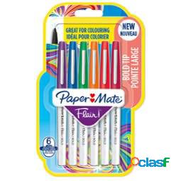 Pennarello Flair Nylon - colori assortiti Bold - Papermate -