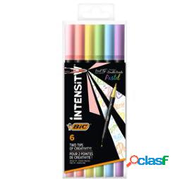 Pennarello Intensity Pastel - dual tip brush - colori