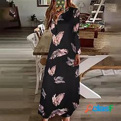 Per donna Abito casual Abito linea A Vestito maxi Bianco