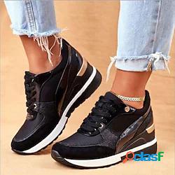 Per donna Scarpe da ginnastica Taglie forti Con rialzo