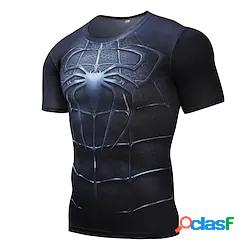 Per uomo T-shirt Compressione Manica corta Compressione
