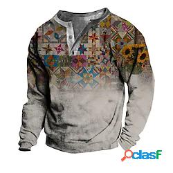 Per uomo Unisex Felpa Maglione Faretto multicolore Stampe