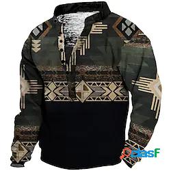 Per uomo Unisex Felpa Maglione Stile boho Stampe astratte