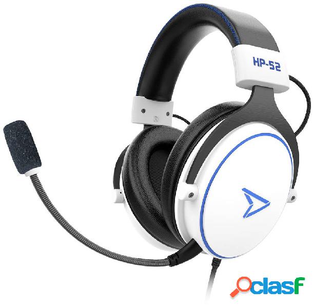 Pixminds HP-52 Gaming Cuffie Over Ear via cavo Stereo Bianco