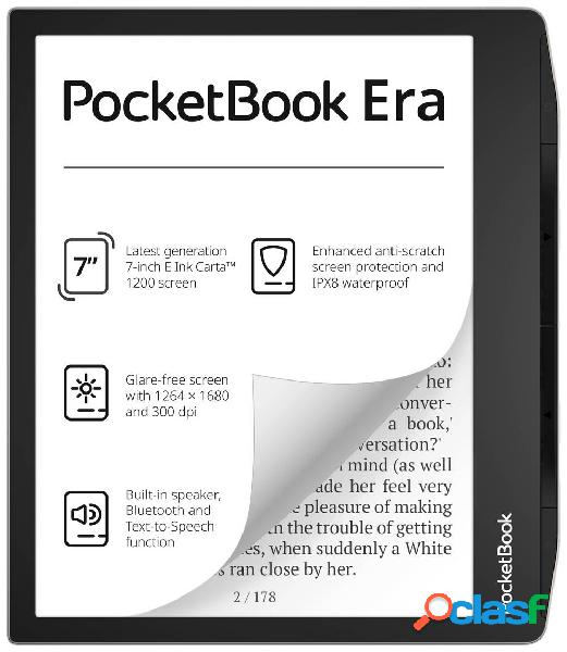 PocketBook Era Lettore di eBook 17.8 cm (7 pollici) Argento