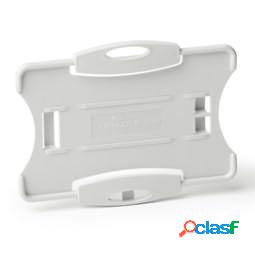 Portabadge Eco - per 1 tessera - 54 x 87 mm - grigio -