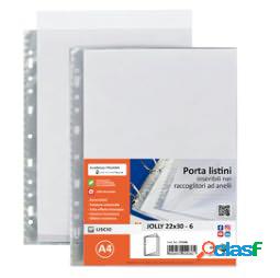 Portalistini Jolly - 6 buste - PP liscio - 22 x 30 cm -