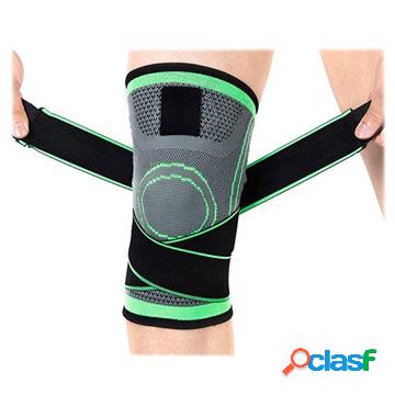 Protettore per ginocchiere fitness unisex elastico - XL -