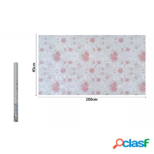 ROTOLO PELLICOLA ADESIVA IN PVC MOTIVO FLOREALE 45CM X 2MT