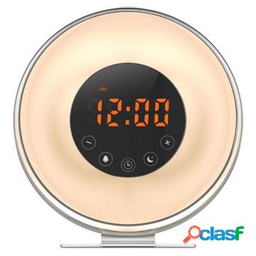Radiosveglia digitale con luce LED colorata