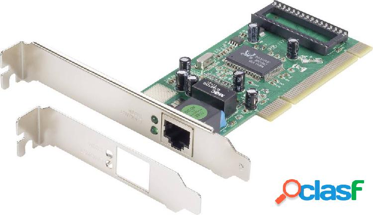 Renkforce Scheda di rete 1 GBit/s PCI, LAN (10/100/1000 Mbit