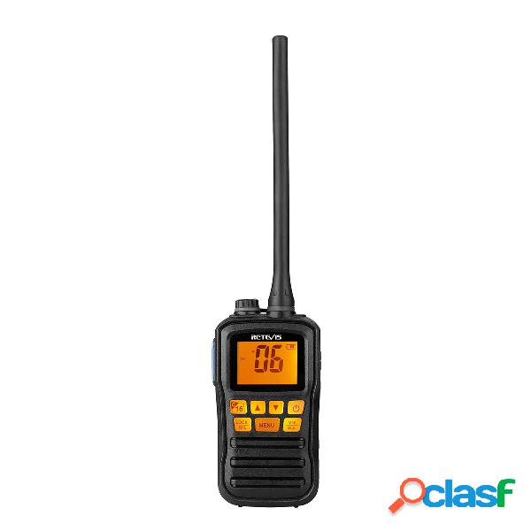 Retevis RM01 3W LCD Ricetrasmettitore marino VHF IPX7