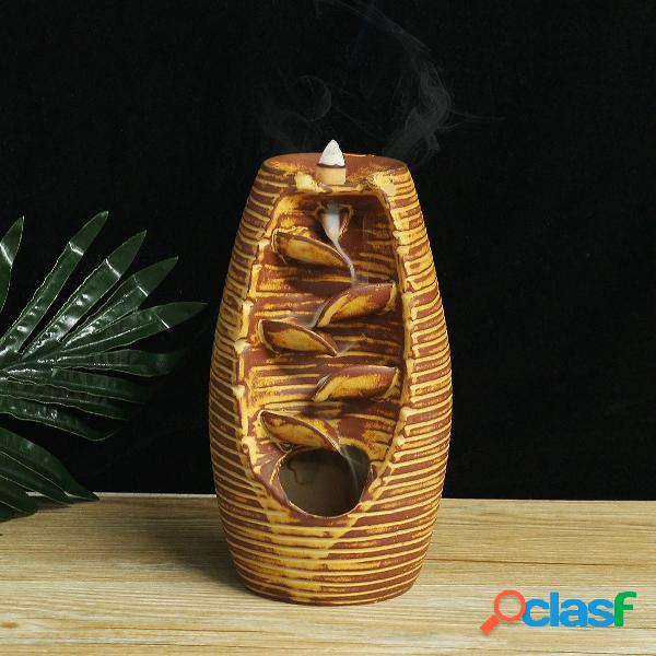 Retro Ceramic Ceramic Backflow Cascata Incenso Bruciatore di