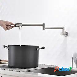 Rubinetto Per Cucina Nichel Spazzolato Stile Moderno Due