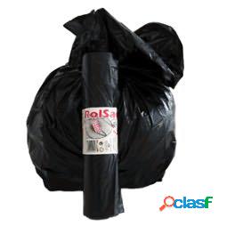 Sacchi - 55 x 70 cm - 38 L - 19 micron - nero - Rolsac -