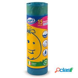 Sacchi per immondizia con maniglie - 53x65 cm - 43 L - 25