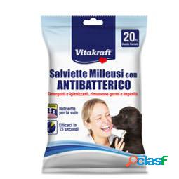 Salviette milleusi con antibatterico per animali (cani,