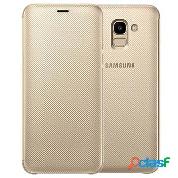 Samsung Galaxy J6 Portafoglio Cover EF-WJ600CFEGWW - Oro