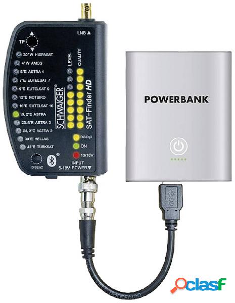 Schwaiger Sat Finder HD + Powerbank SAT Finder