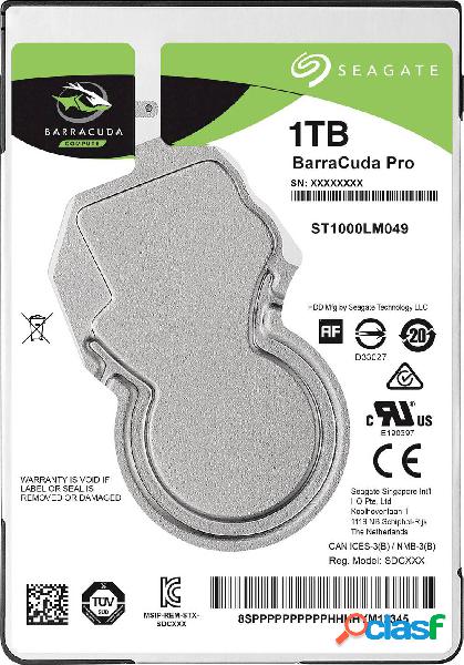 Seagate BarraCuda® Pro 1 TB Hard Disk interno 2,5 SATA III