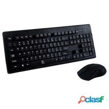 Set tastiera e mouse wireless Rebeltec Millenium - Nero