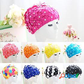 Swim Cap for Adults Rhinestone Breathability Soft