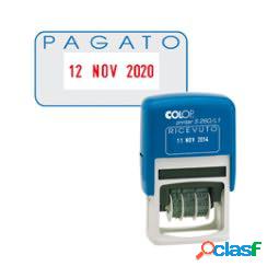 Timbro S260-L2 Datario + PAGATO - 4 mm - autoinchiostrante -