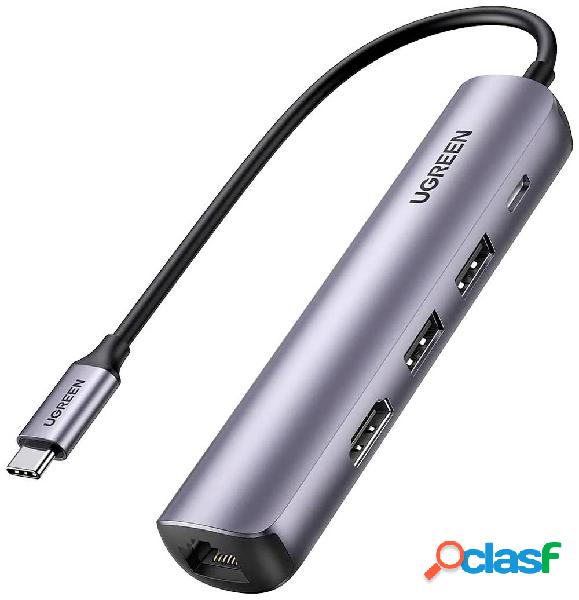 UGREEN 5-in-1-USB-C-Hub 5 Porte Hub combinato USB Nero,