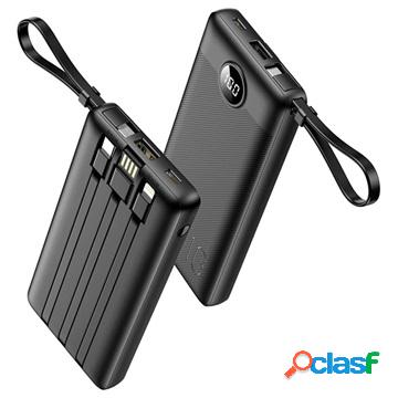 Veger C10 Power Bank con cavo Lightning, USB-C, USB,