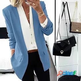 Women's Blazer Pure Color Solid Color Charm Long Sleeve Coat